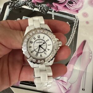 CHANEL J12 watch with diamonds